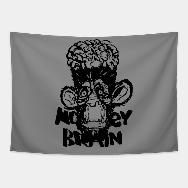 Monkey Brains INK l Tapestry by GodsBurden