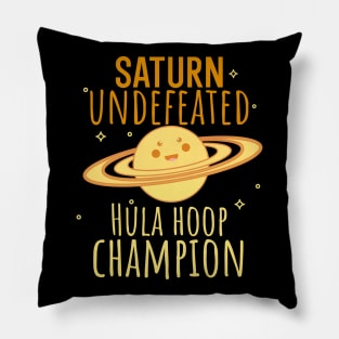 Saturn Undefeated Hula Hoop Champion Pillow