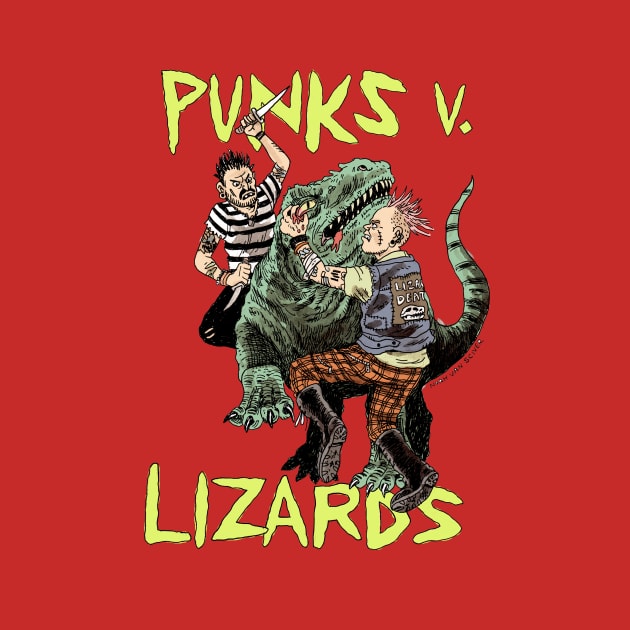 Punks Versus Lizards by NoahVanSciver