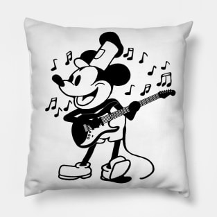 Rock Music Guitar Mouse (Retro) Pillow