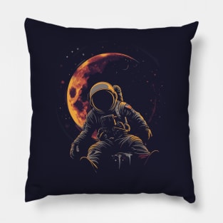 Astronaut Eclipse Pillow