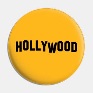 Hollywood Sign Black Pin