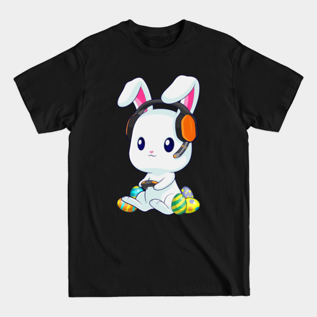 Disover Happy Easter Day Bunny Gamer Funny Rabbit Gaming Kids - Easter Gamer - T-Shirt