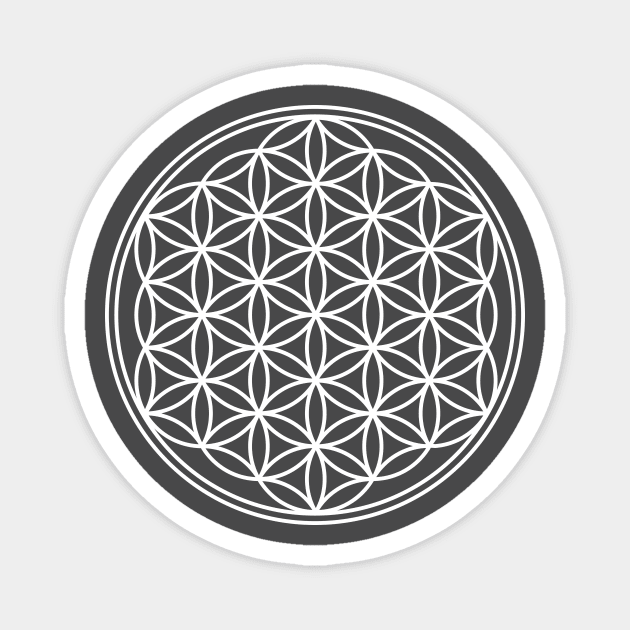 "Flower of Life" - Awesome Sacred Geometry Design Magnet by Nonstop Shirts