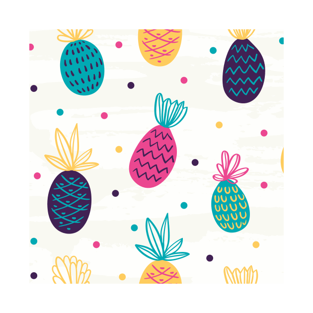 colorful ananas pattern by holger.brandt