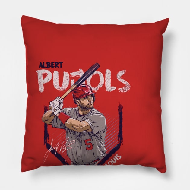 Albert Pujols St. Louis Base Pillow by danlintonpro
