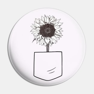 Sunflower Pocket Pin