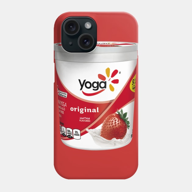 Yum Yum Strawberry Yoga. Hatha Yogurt. Phone Case by WearenotLinear