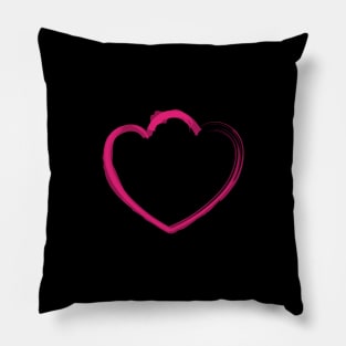 Mutant Heart Pink Pillow