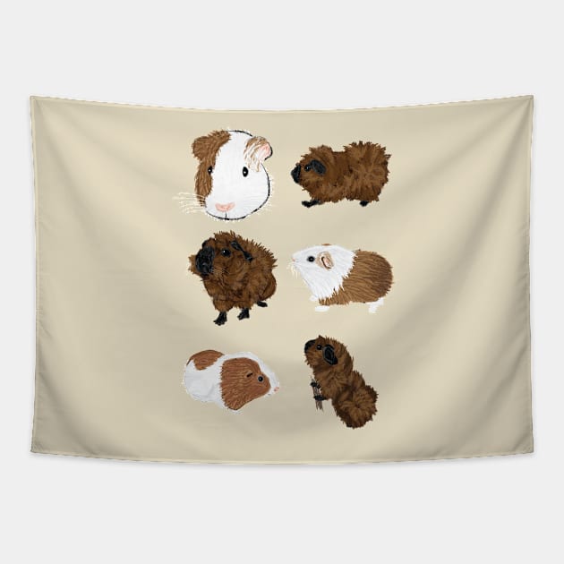 Guinea Pigs! II Tapestry by JDHegemann