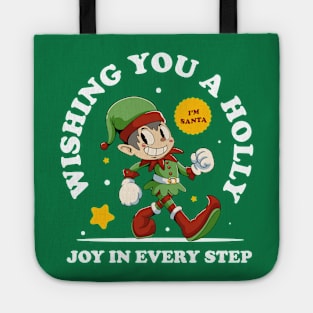 Joyful Elf Christmas Tote