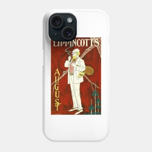 LIPPINCOTT'S AUGUST by William Carqueville 1895 American Magazine Advertisement Phone Case