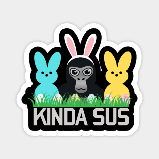 Gorilla Tag Kinda Sus Easter Candy Merch VR Gamer Magnet