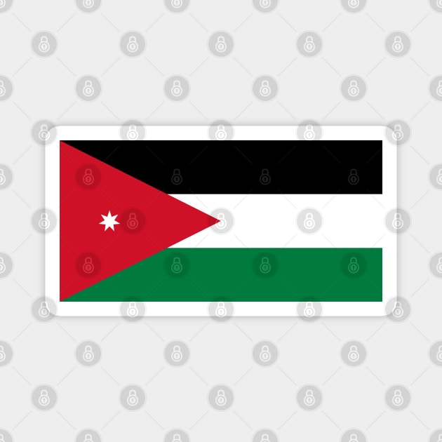 Flag of Jordan Magnet by COUNTRY FLAGS