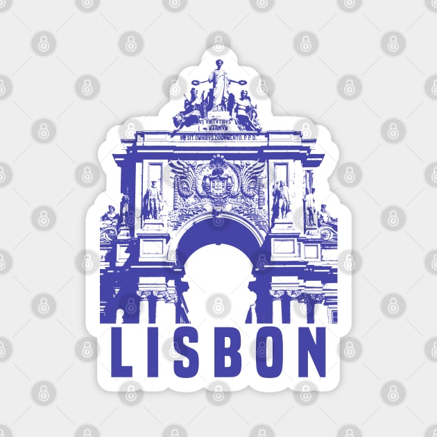 Lisbon Magnet by Den Vector