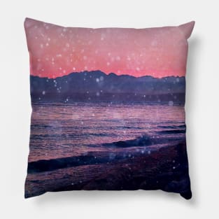 starry beach Pillow