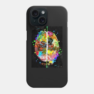 Human Brain Black Phone Case