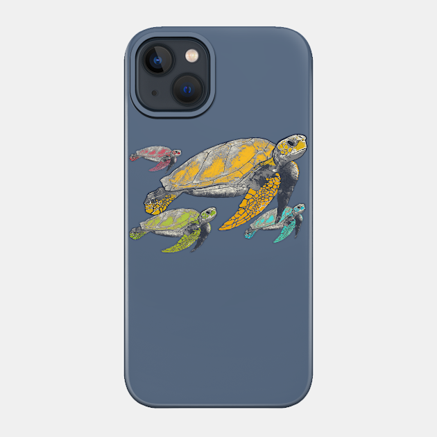 four tortugas - Ocean - Phone Case