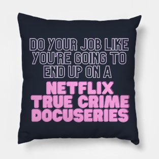 True Crime Docuseries Pillow