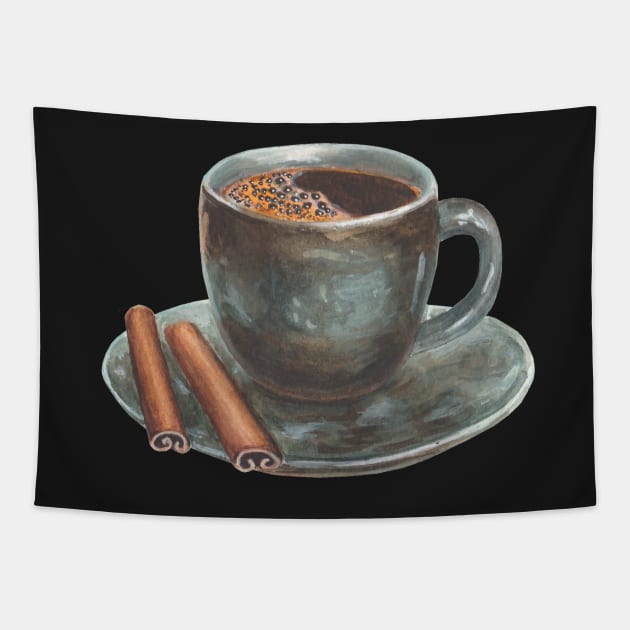 A Cup of Coffee and Cinnamon Tapestry by gronly