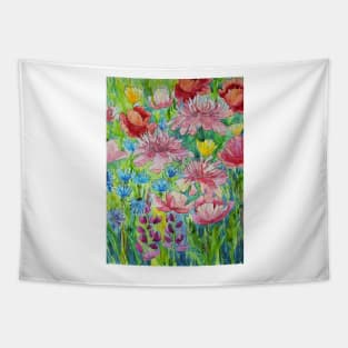 Summer Joy Watercolor Painting Tapestry