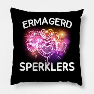 MENS ERMAGERD SPERKLERS GIFT Pillow