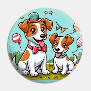 Happy Dogs Pin