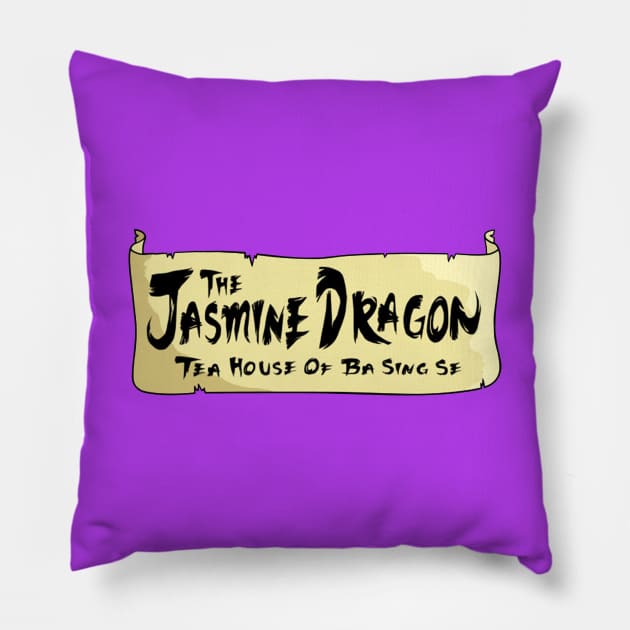 The Jasmine Dragon Pillow by bhanisamuel