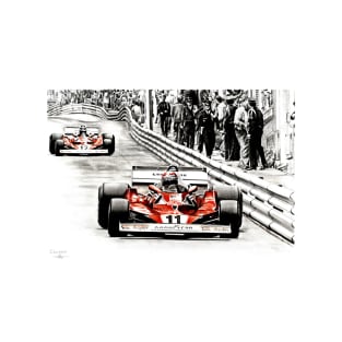 Niki Lauda. Ferrari 312T2. Monaco T-Shirt