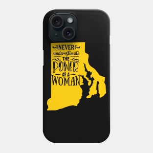 never underestimate the power of women Phone Case