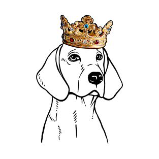 American Foxhound Dog King Queen Wearing Crown T-Shirt