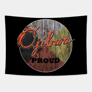 Ojibwa Proud Medicine Wheel Tapestry