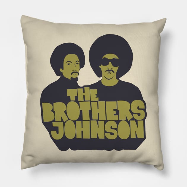 Get Da Funk Out Ma Face - The Johnson Brothers Pillow by Boogosh