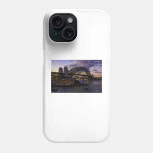 Sydney Harbour Bridge at sunset, Sydney, Australia. Phone Case