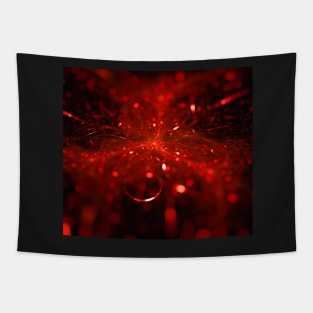 Digital Design - Red Floral Tapestry