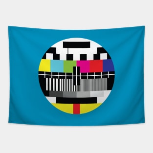 Old TV Test Card Tapestry