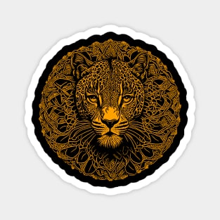 Golden Leopard Magnet