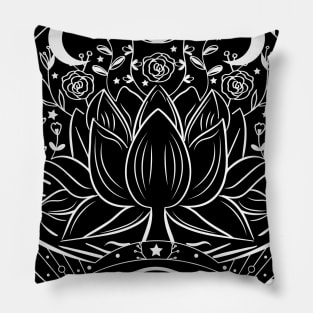 Lotus Flower Mandala Pillow