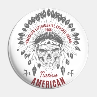 native american t shirt Pin