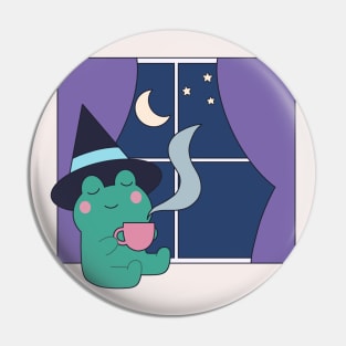 Frog Witch Pin