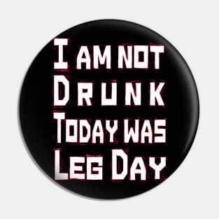 Funny leg day gym motivational design Pin