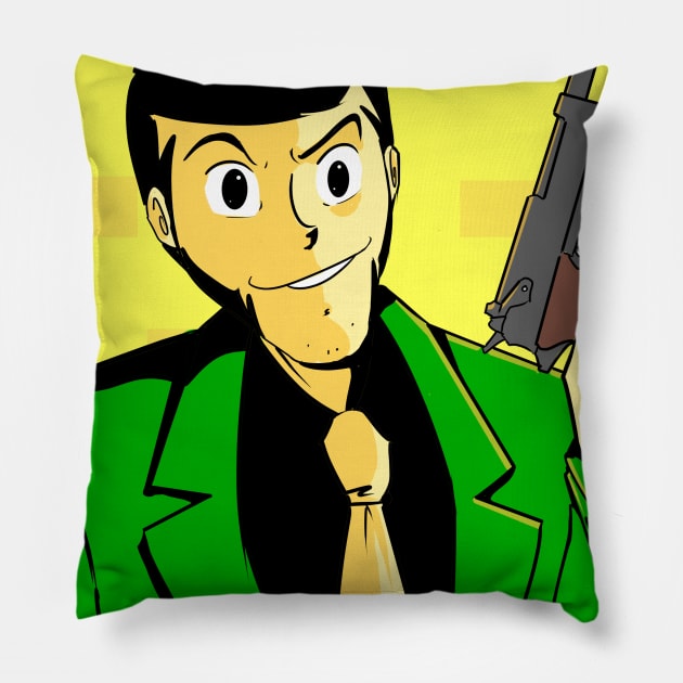 lupin iii Pillow by inkpocket