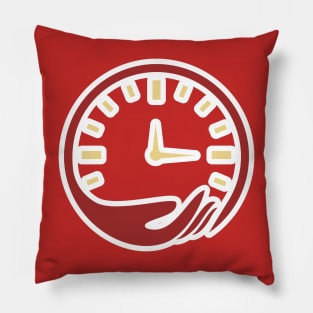 Time Care Logo Template Design Vector. Design Concept, Creative Symbol, Icon. Time travel logo illustration clock vector design. Pillow