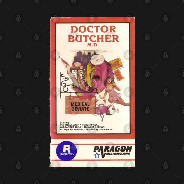 Dr. Butcher M.D. vhs Paragon cover image by Psychosis Media