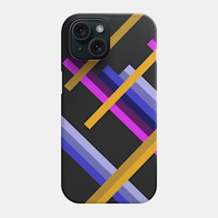 Leading lines black background Phone Case