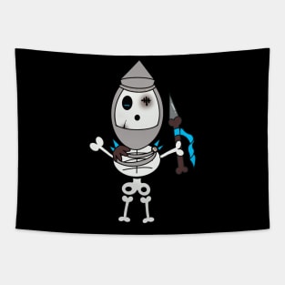 Cute skeletons doodle style Tapestry