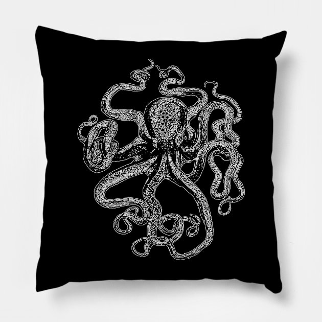 Vintage Octopus Pillow by n23tees