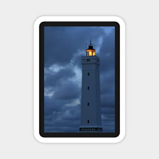 Blavand lighthouse at dusk Magnet