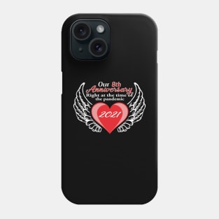 8th Anniversary pandemic 2021 winged lovers Phone Case