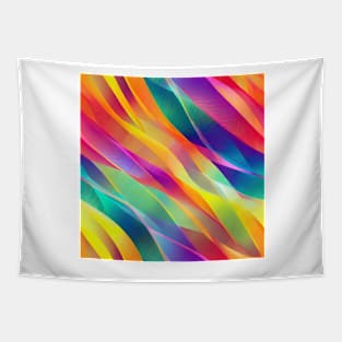 seamless Geometric pattern of curved lines Tapestry